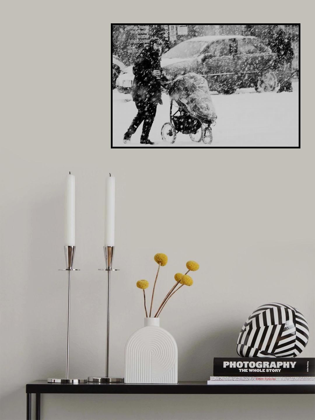 Snow coffee Poster och Canvastavla