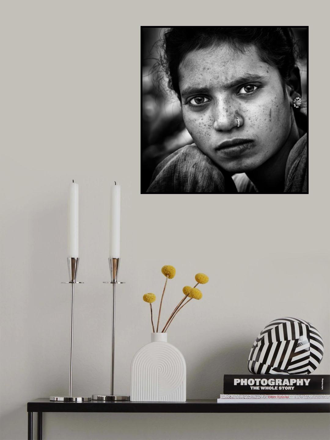 Series of women street portraits: India Poster och Canvastavla
