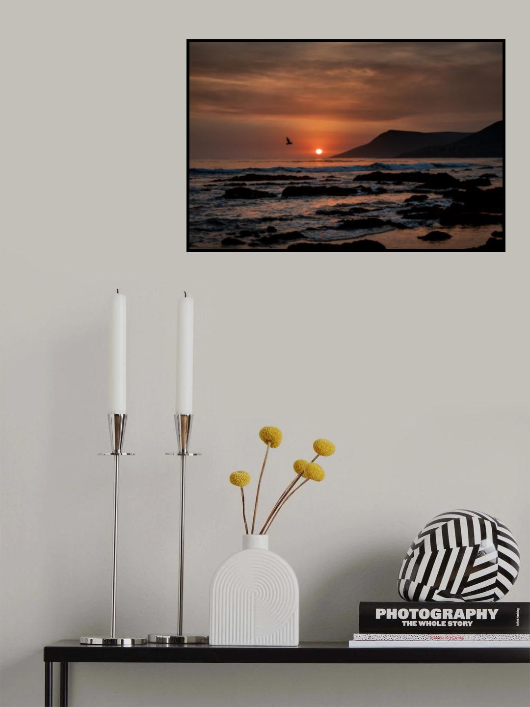 Orange Sunset Poster och Canvastavla