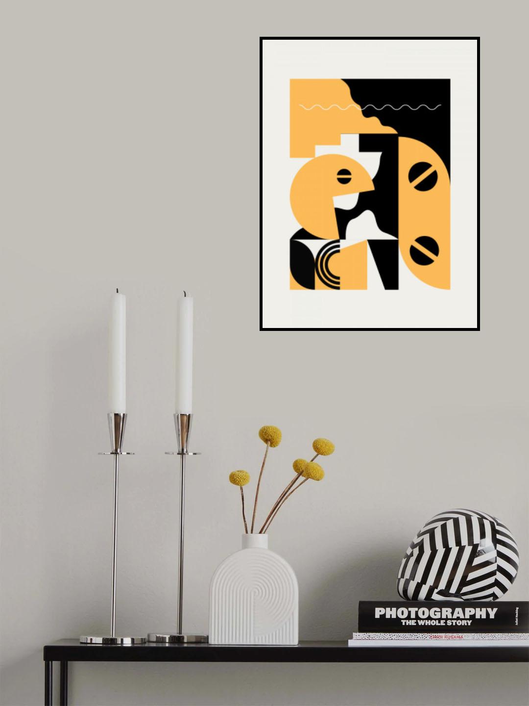 Geometrical Game Abstract Poster och Canvastavla