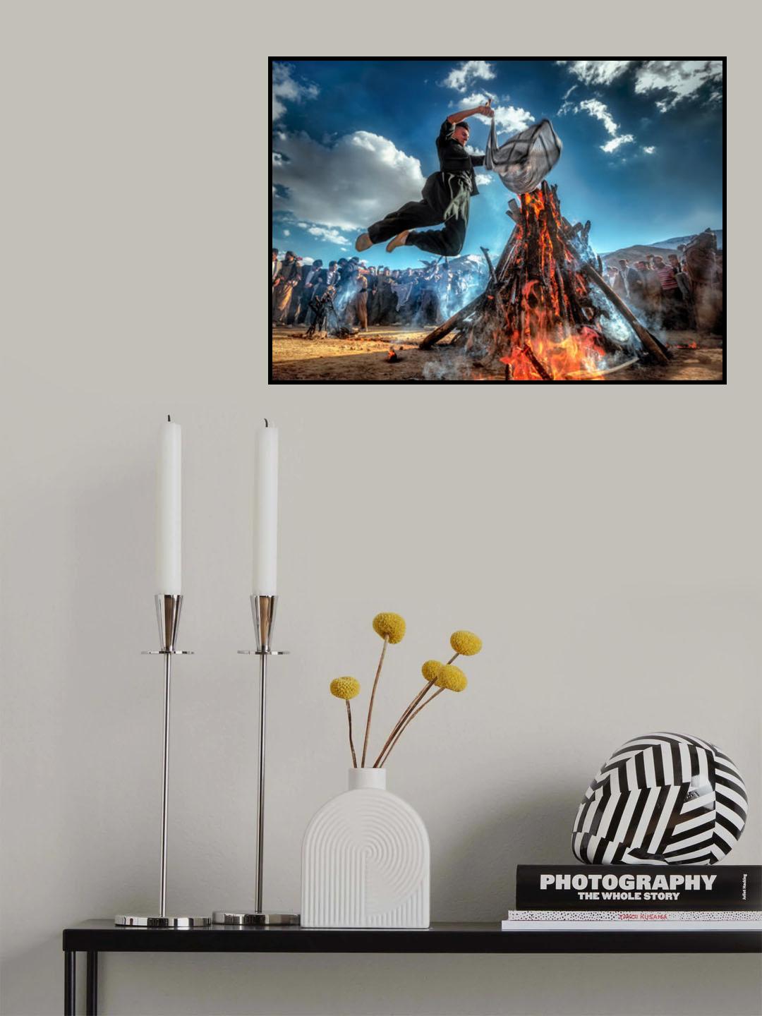 jumping on the fire Poster och Canvastavla