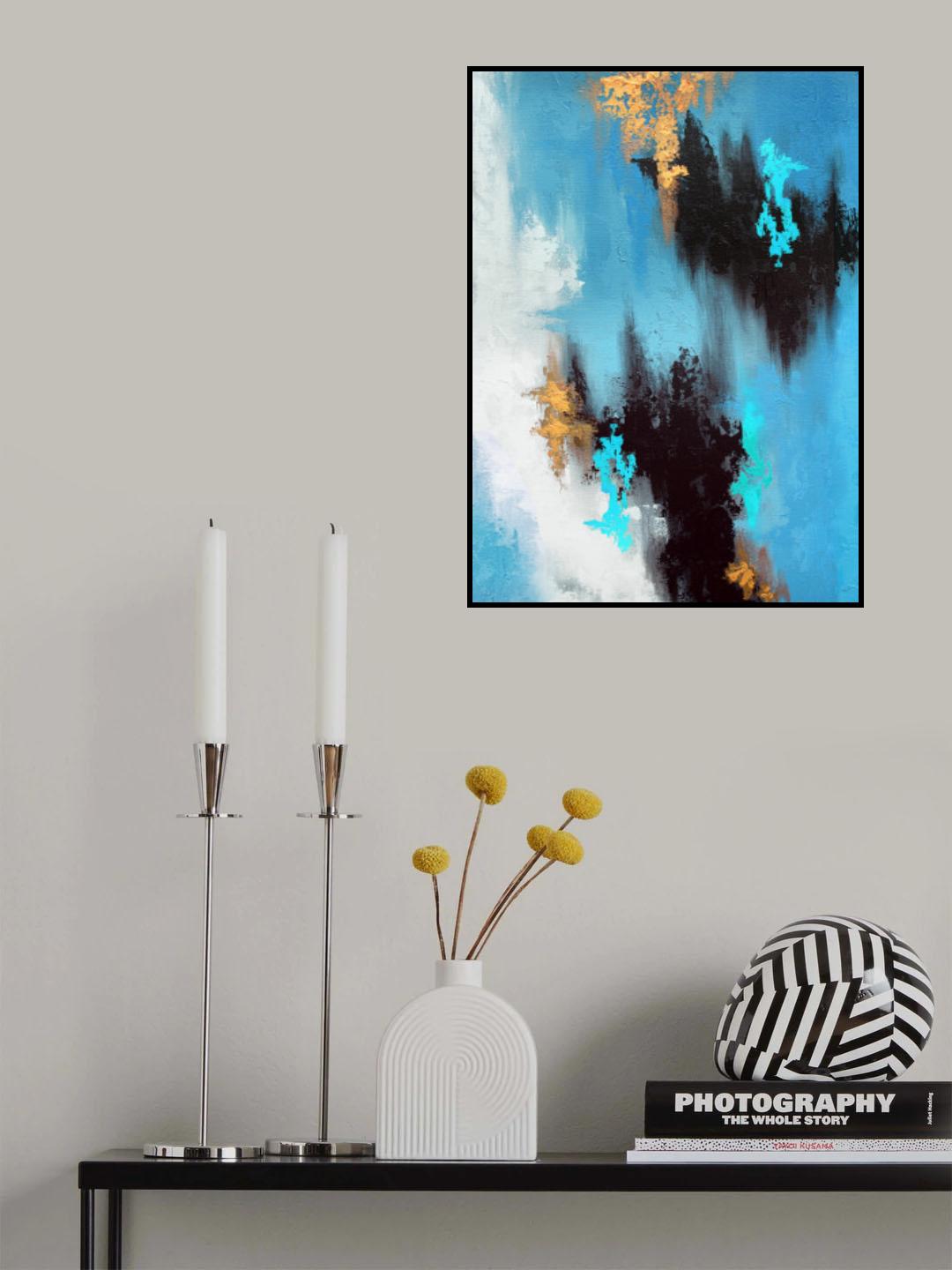 Parallel Gold 3 Poster och Canvastavla