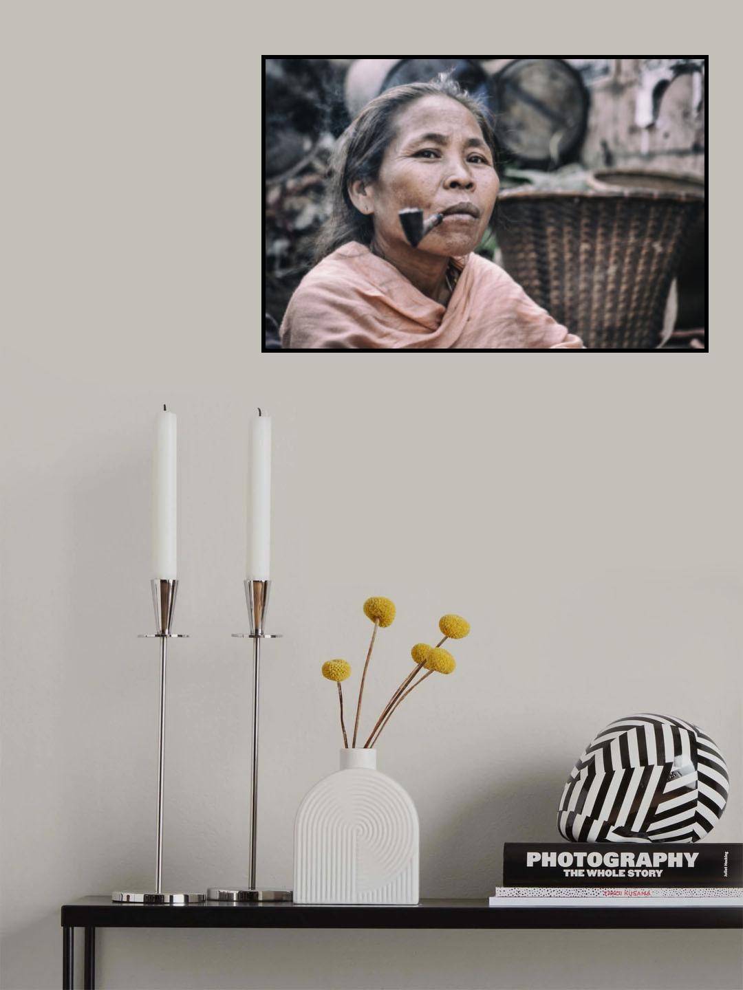 Lady from betel market in Cox's Bazar Poster och Canvastavla