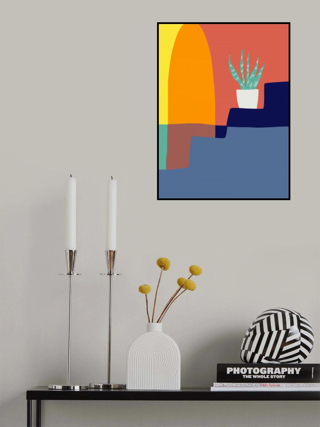 Aloe Vera In Multicolors Poster och Canvastavla
