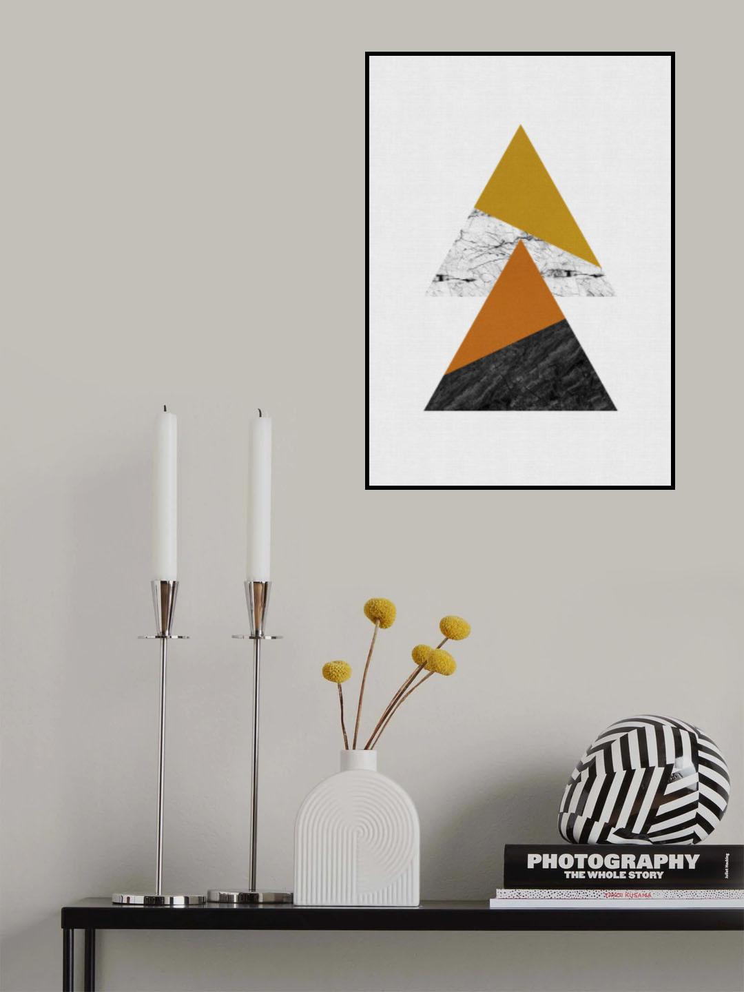 Geometric Triangles Poster och Canvastavla
