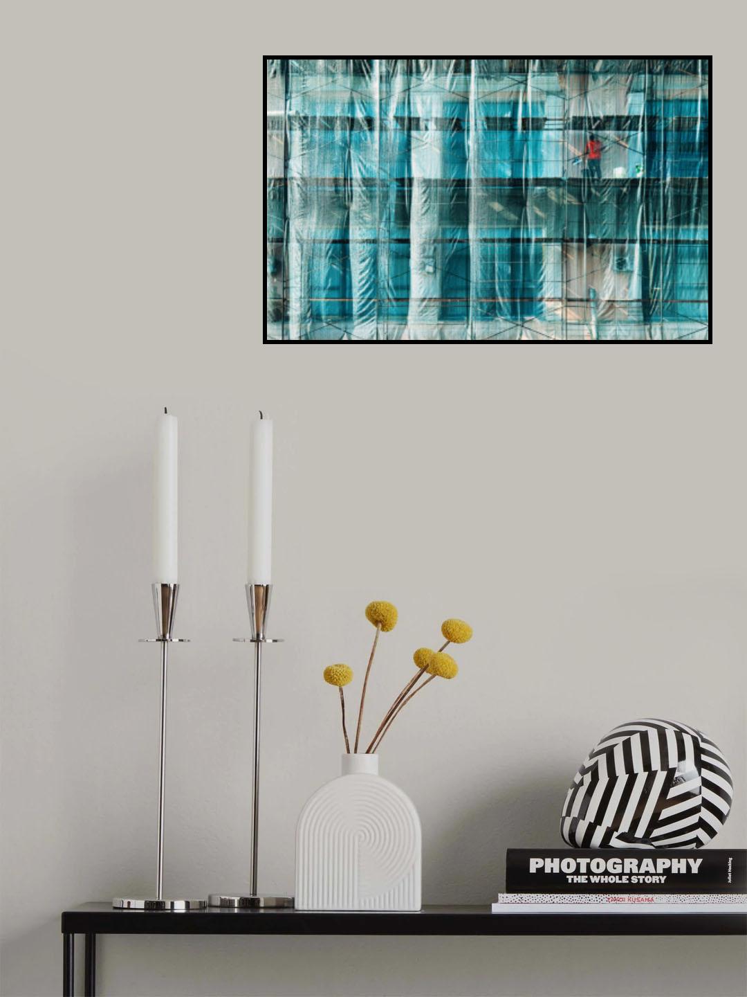 Blue&Red Poster och Canvastavla