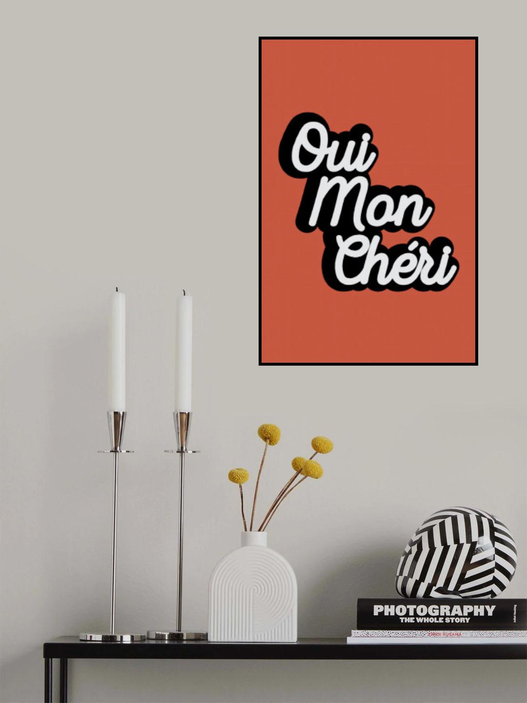 Qui Mon Chéri Poster och Canvastavla