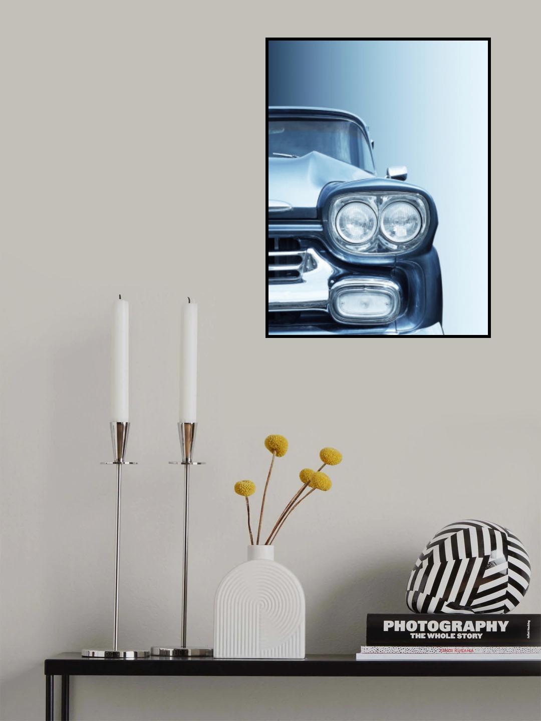 American classic car Pickup Apache 1958 Poster och Canvastavla