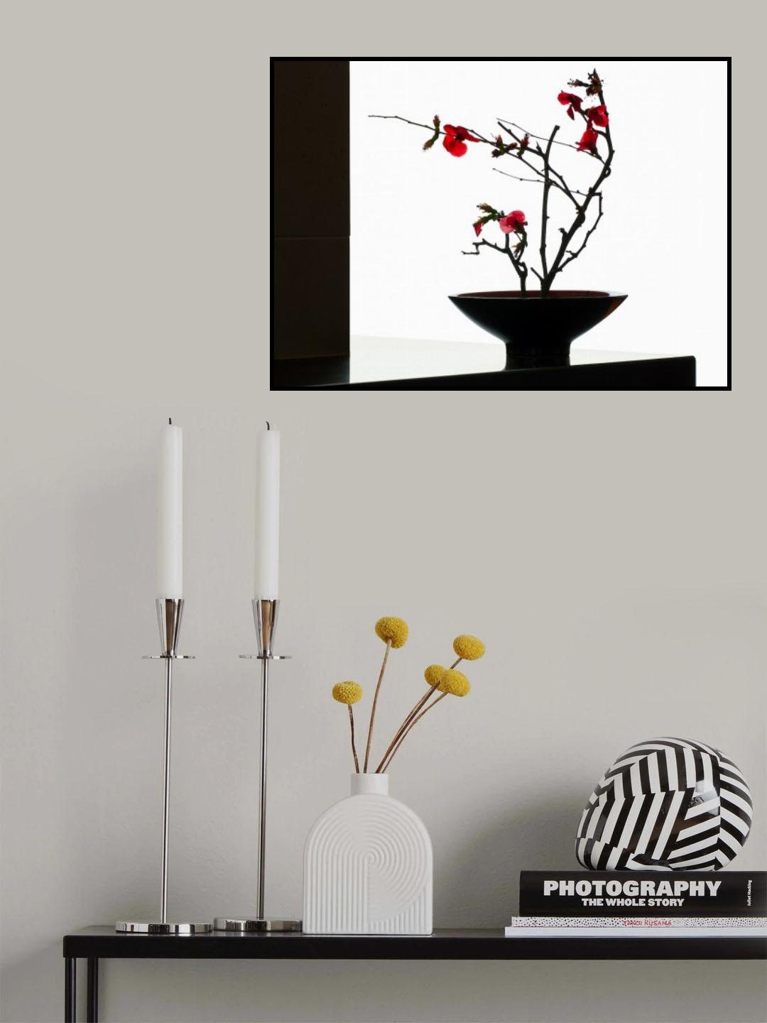 Bowl With Japonica Poster och Canvastavla
