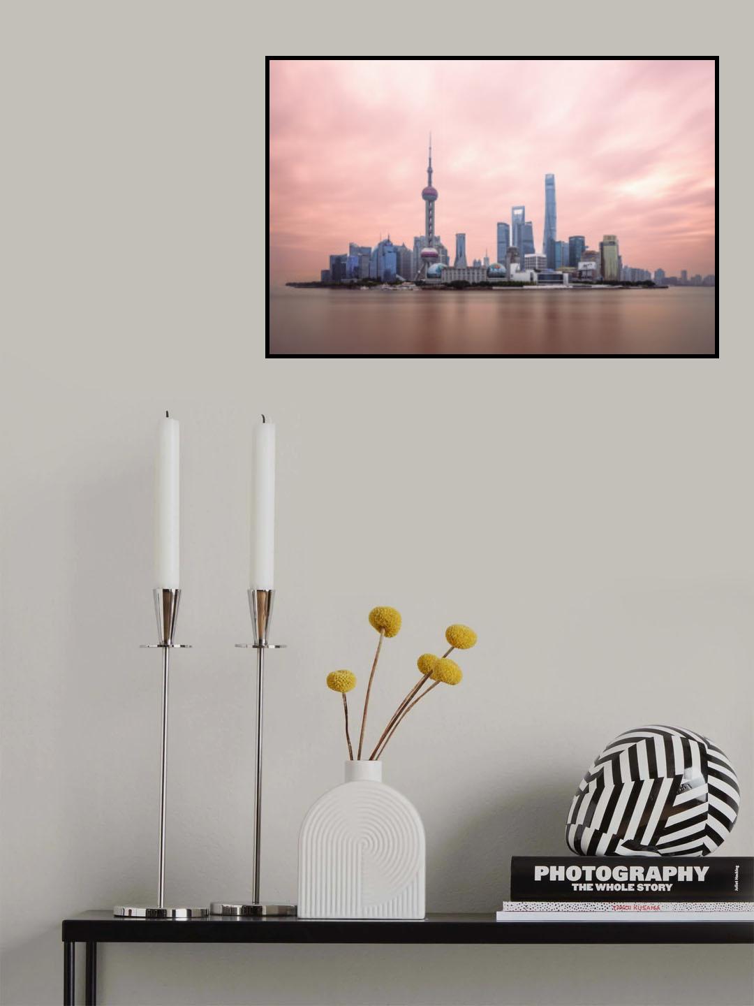 Sunrise of LUJIAZUI Poster och Canvastavla