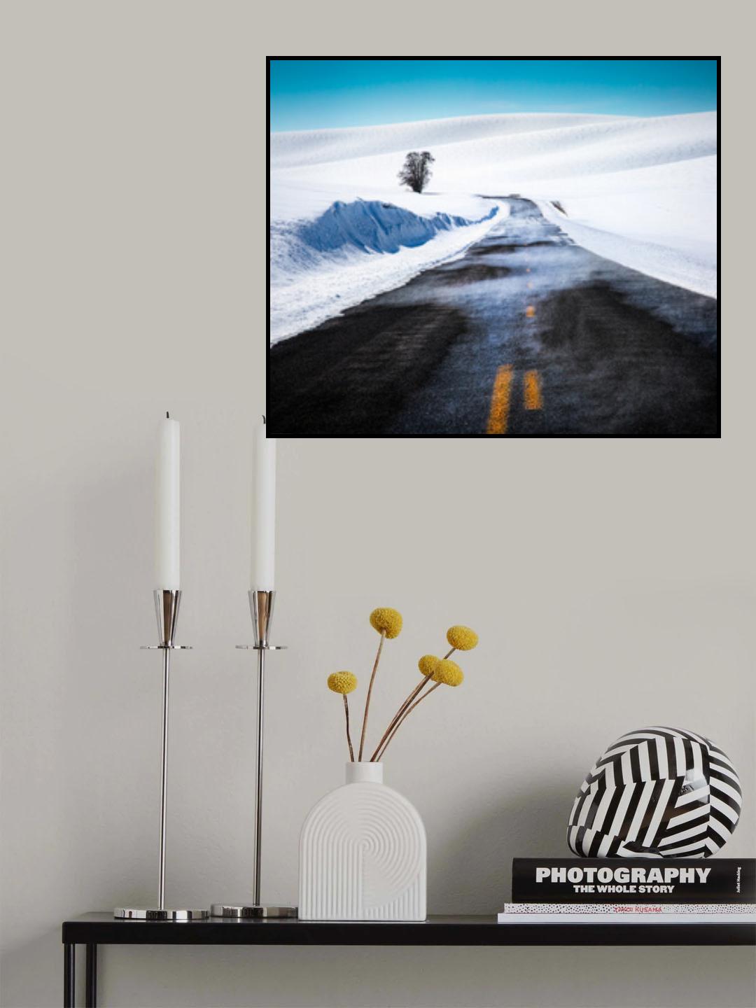Palouse Road in Winter Poster och Canvastavla