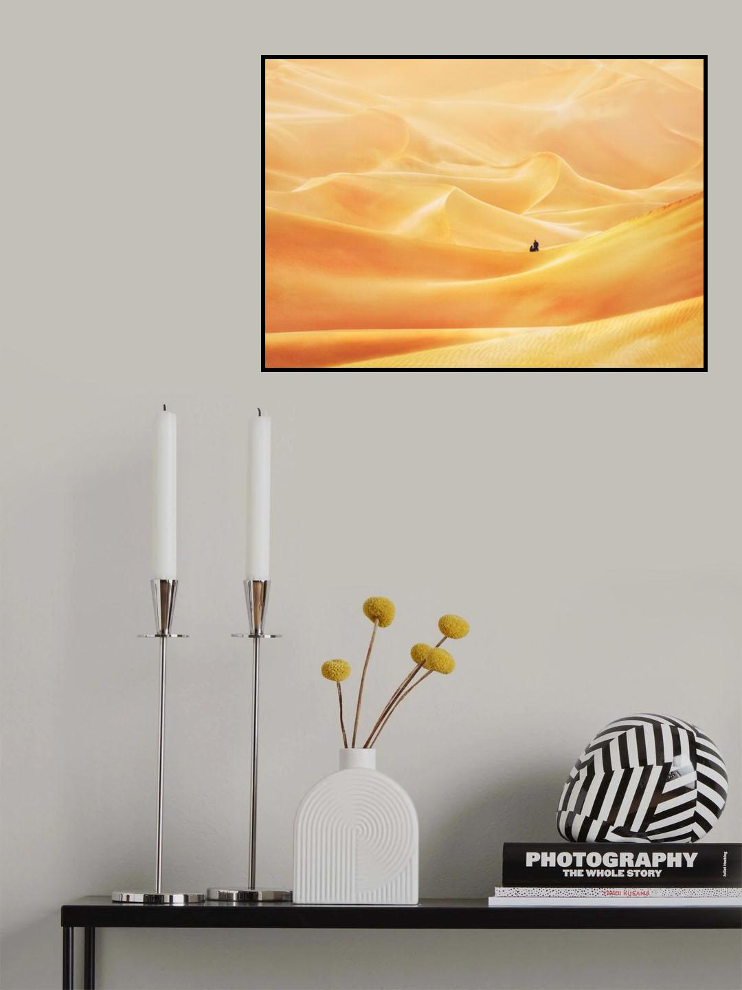Golden Dunes in The Arabian Desert Poster och Canvastavla