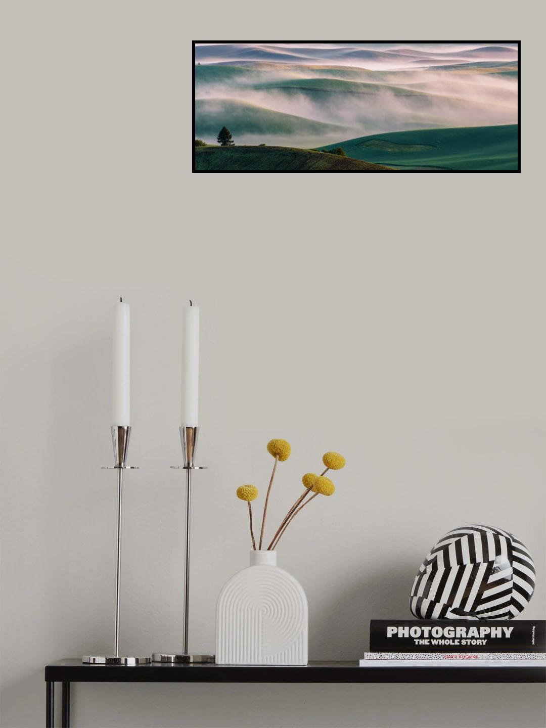Dream Land in Morning Mist-1 Poster och Canvastavla