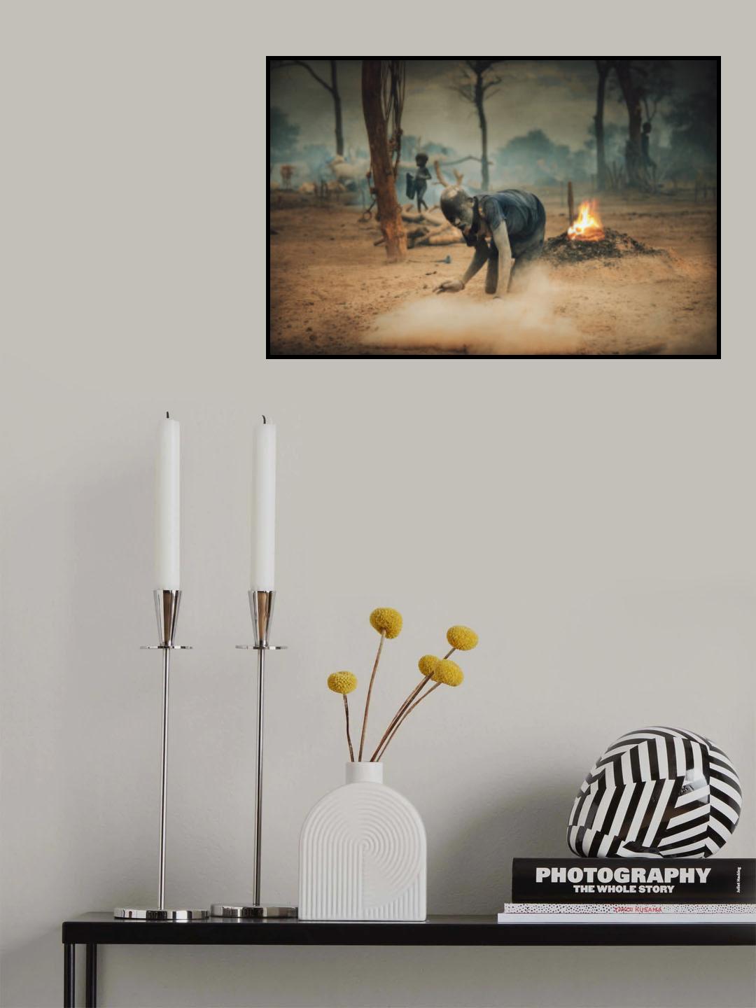 Working boy of Mundari Poster och Canvastavla