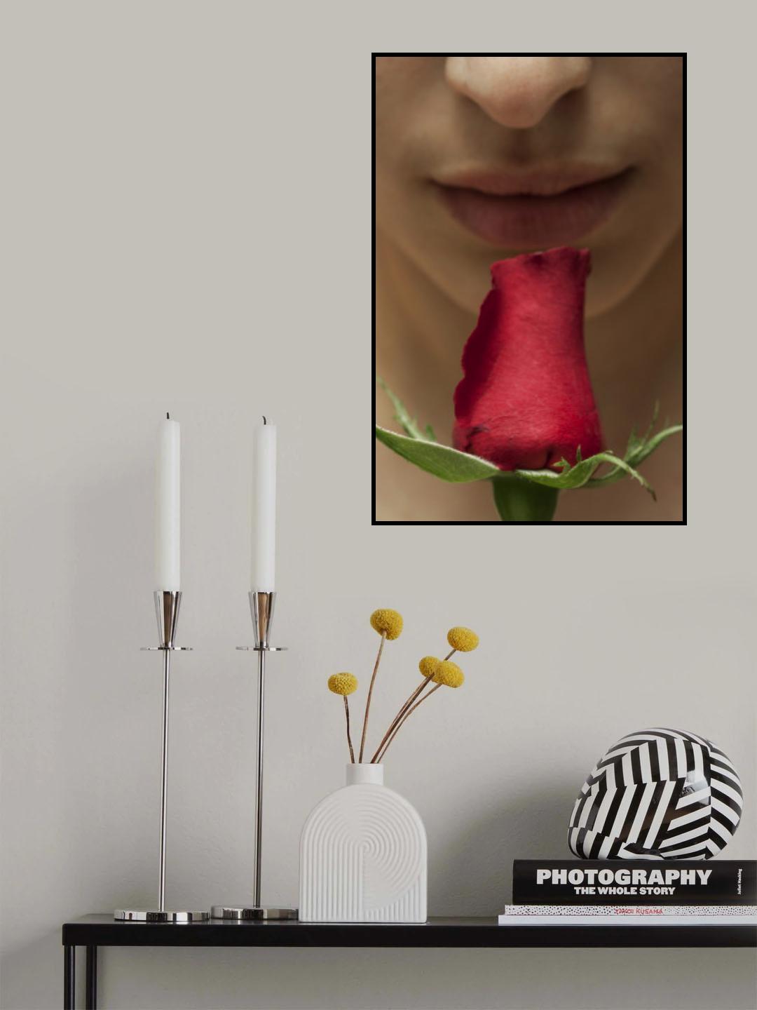 rose and woman Poster och Canvastavla