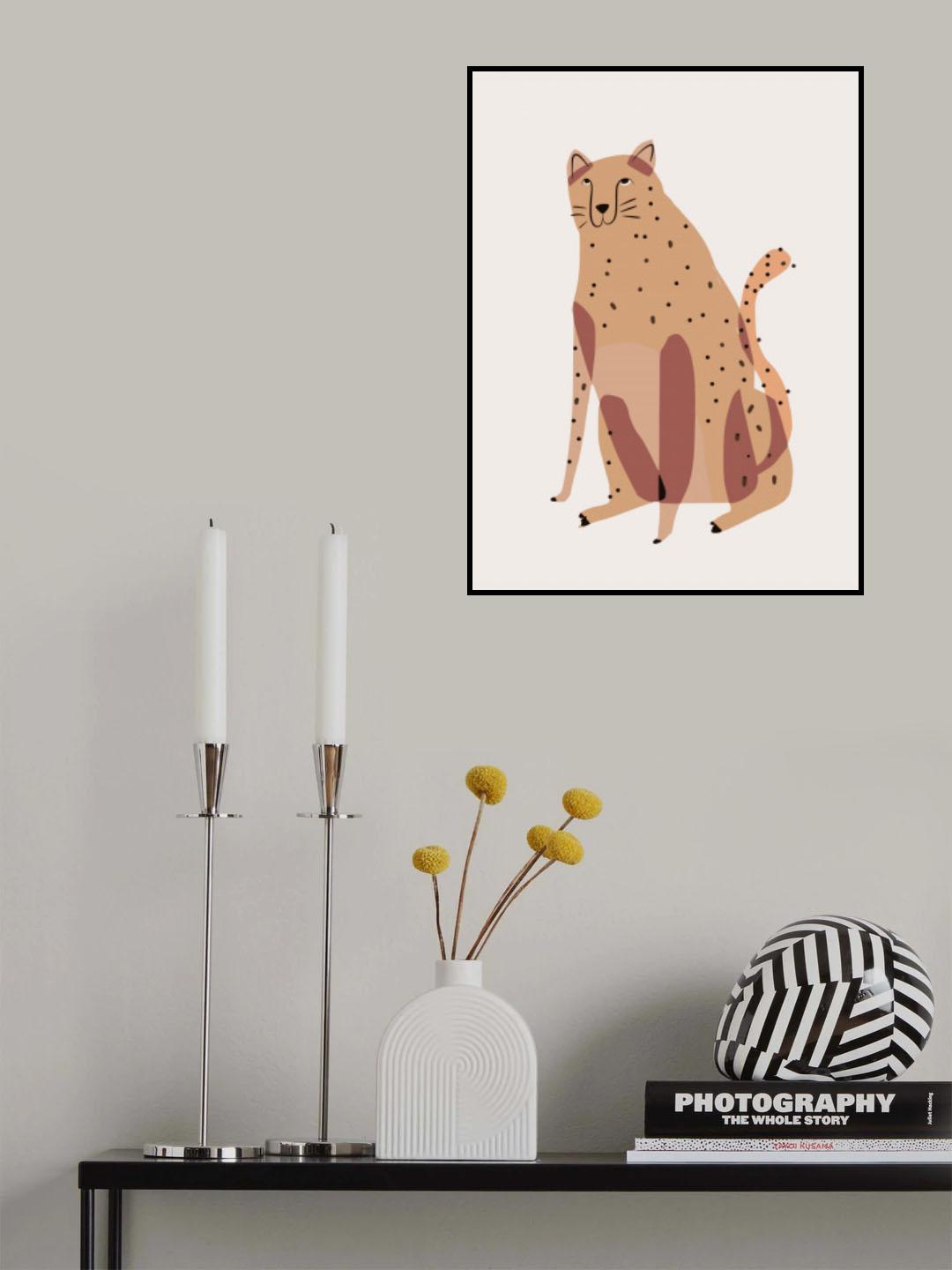 Plump Leopard Poster och Canvastavla