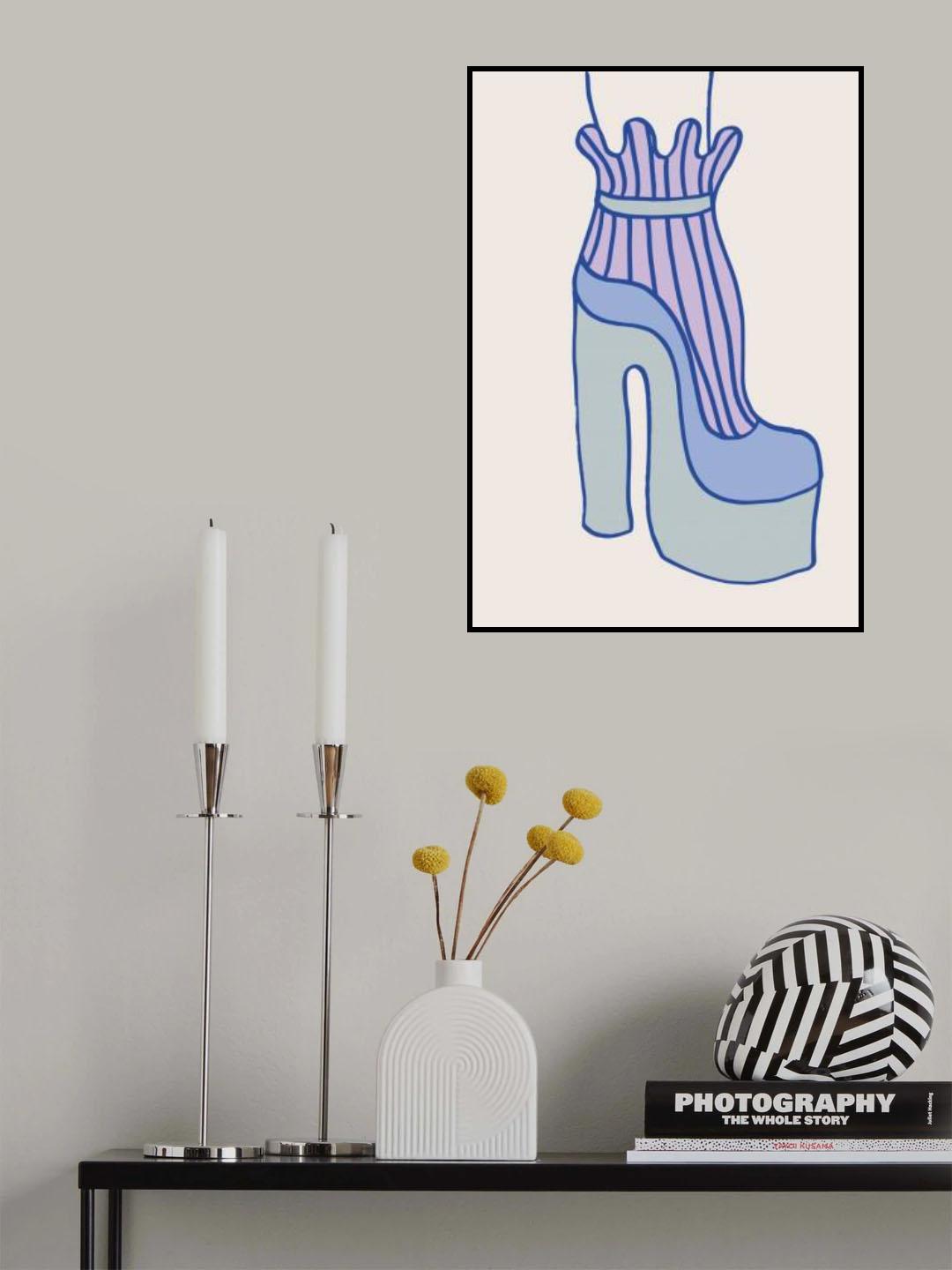 Blue Heel Poster och Canvastavla