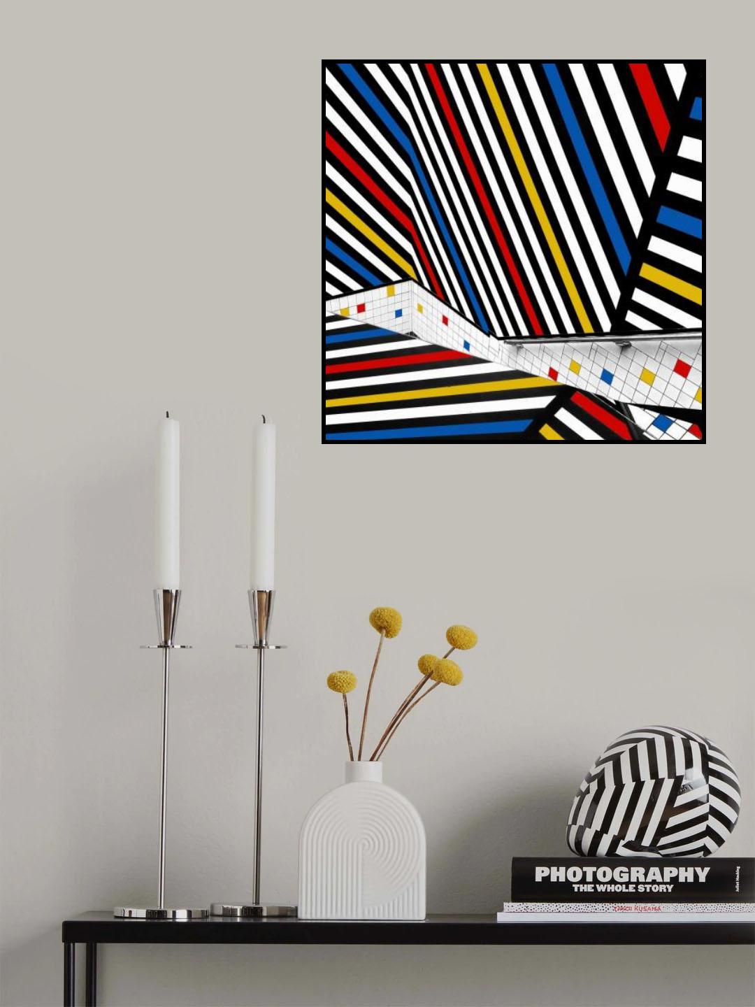 Mondriaan coloured hall Poster och Canvastavla