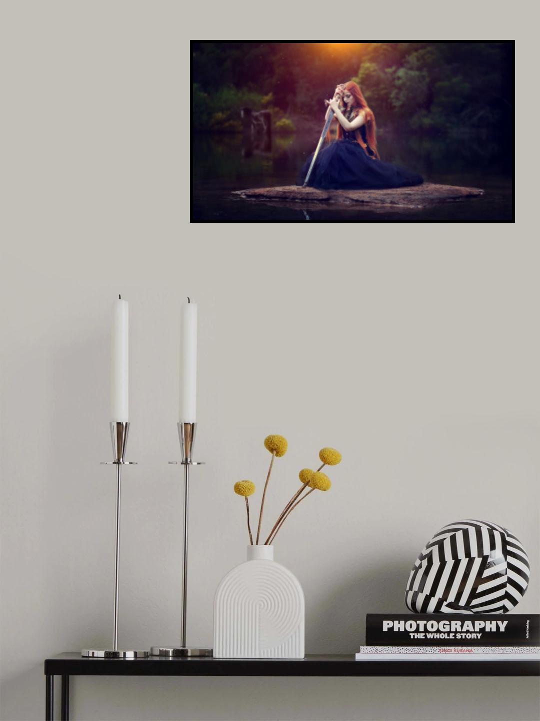 Morga, the lady of AVALON Poster och Canvastavla