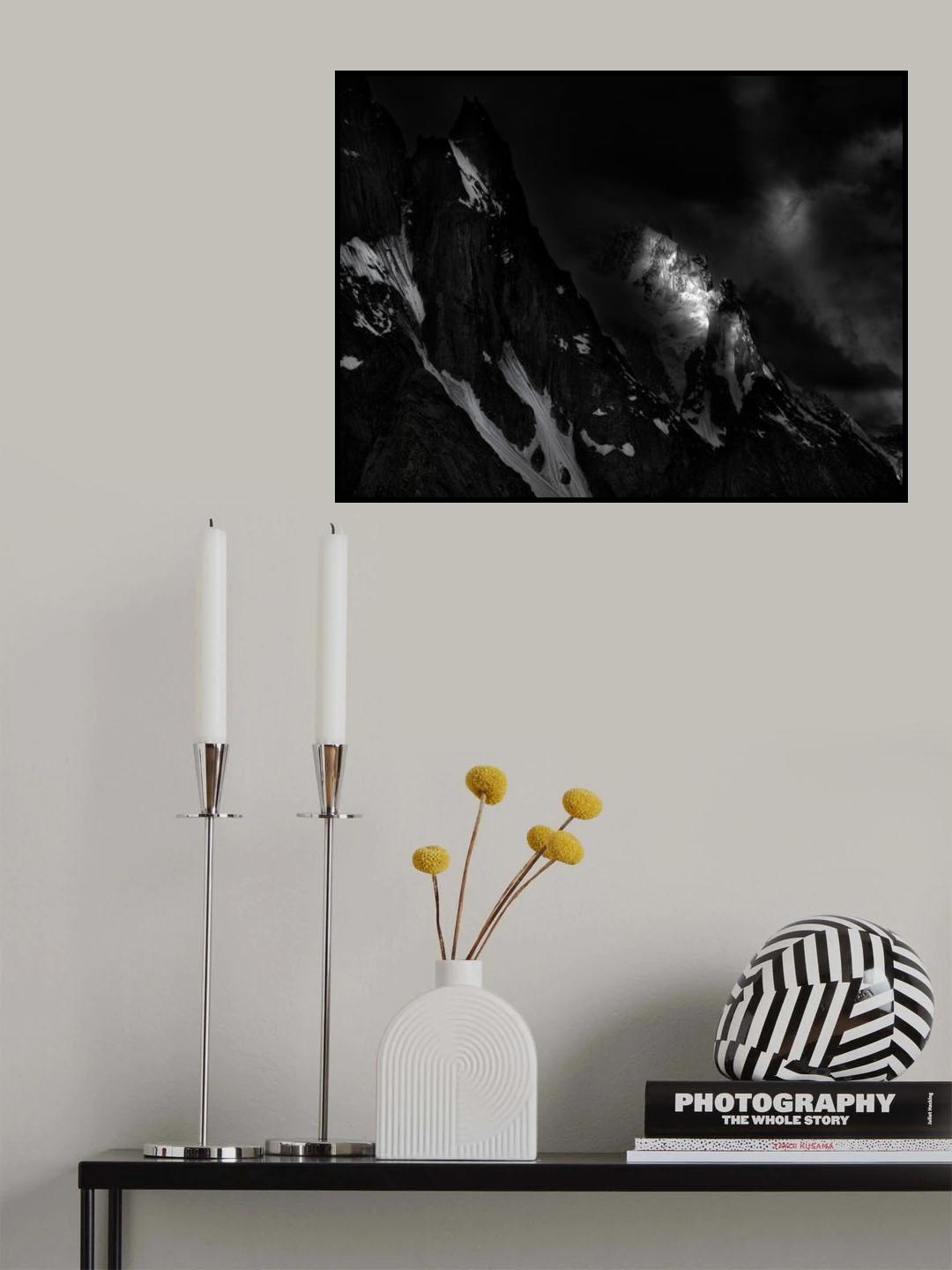 Mountain Lights Poster och Canvastavla