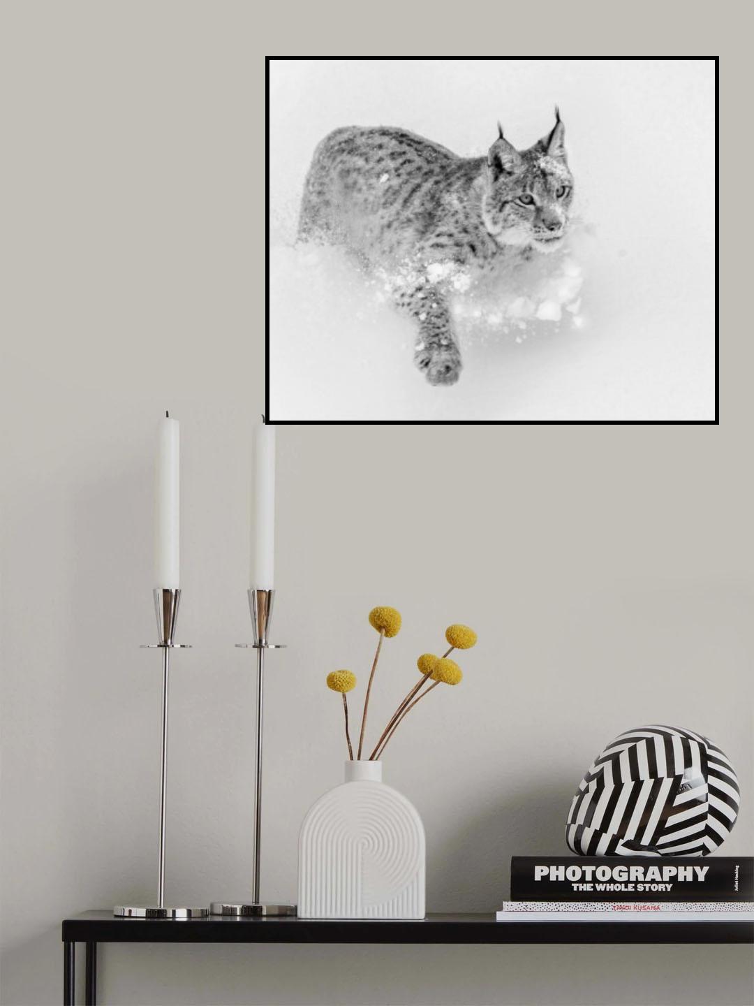 Lynx in his Element Poster och Canvastavla