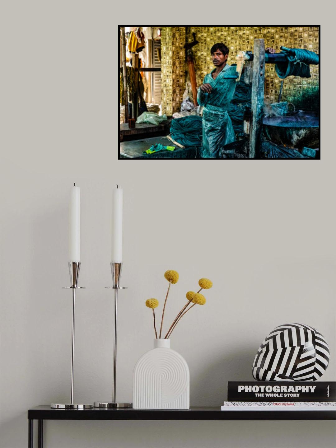 Teinturier, ville de Santipur Poster och Canvastavla