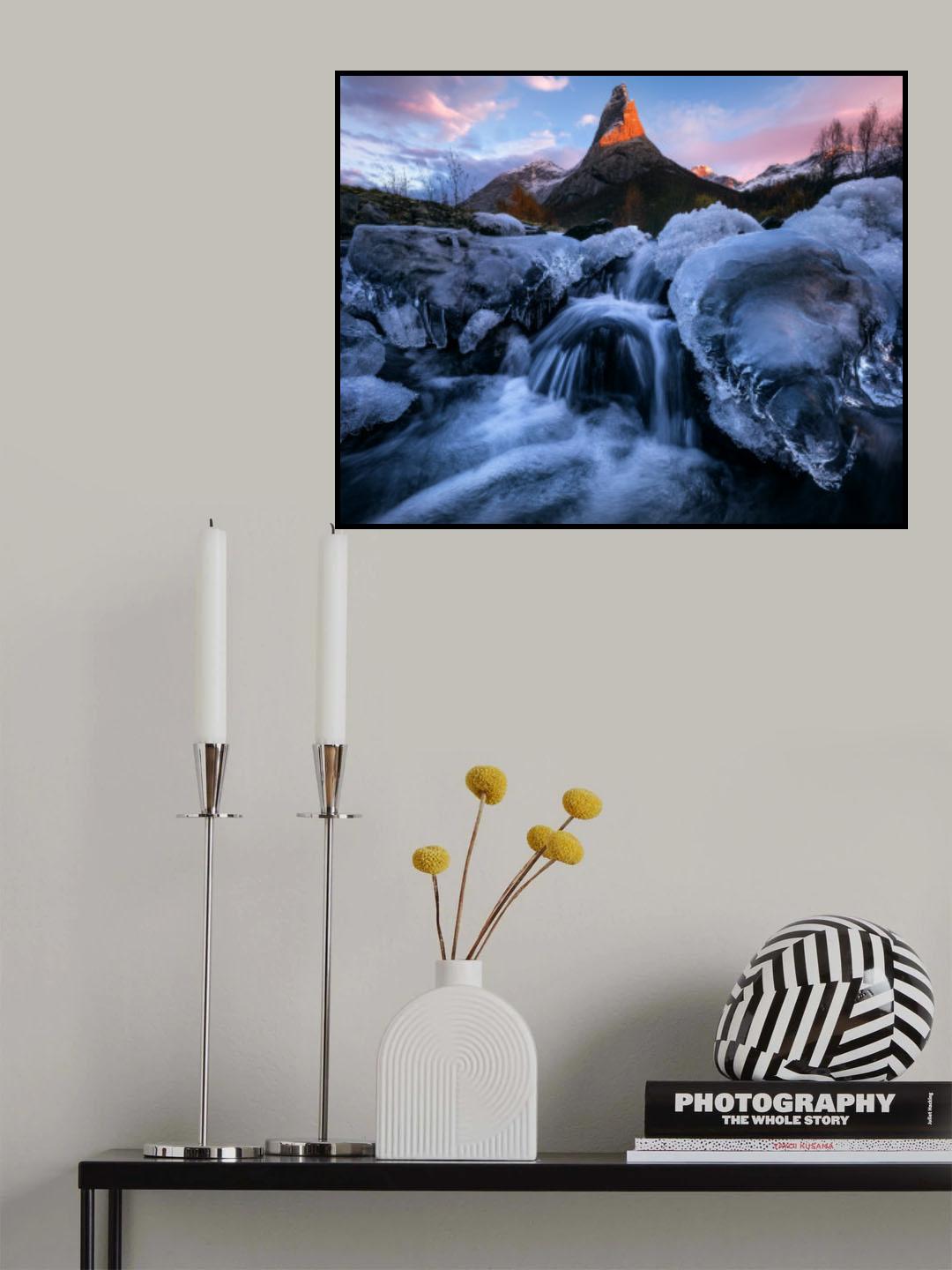 Autumn Sunset in Northern Norway Poster och Canvastavla
