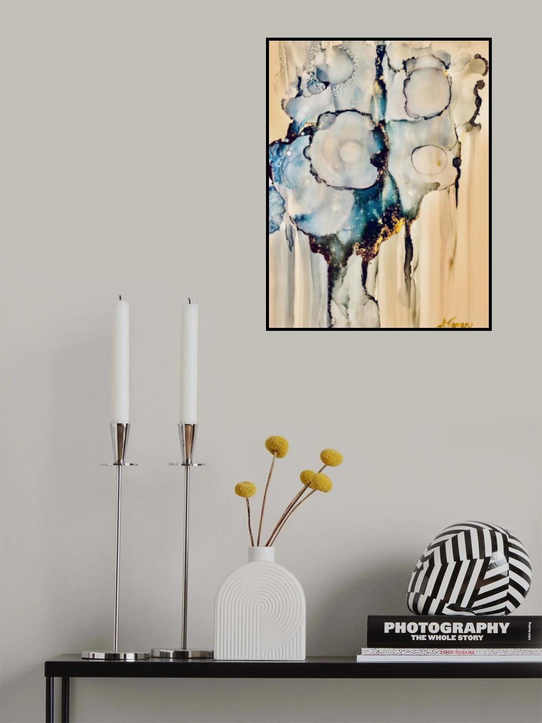 Moody Blue Poster och Canvastavla