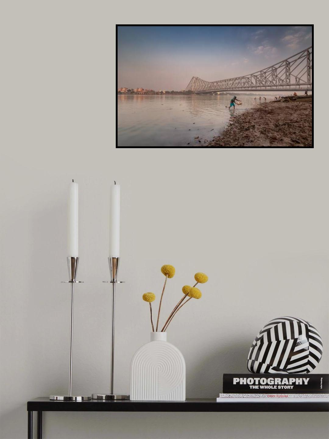 Howrah Bridge Poster och Canvastavla