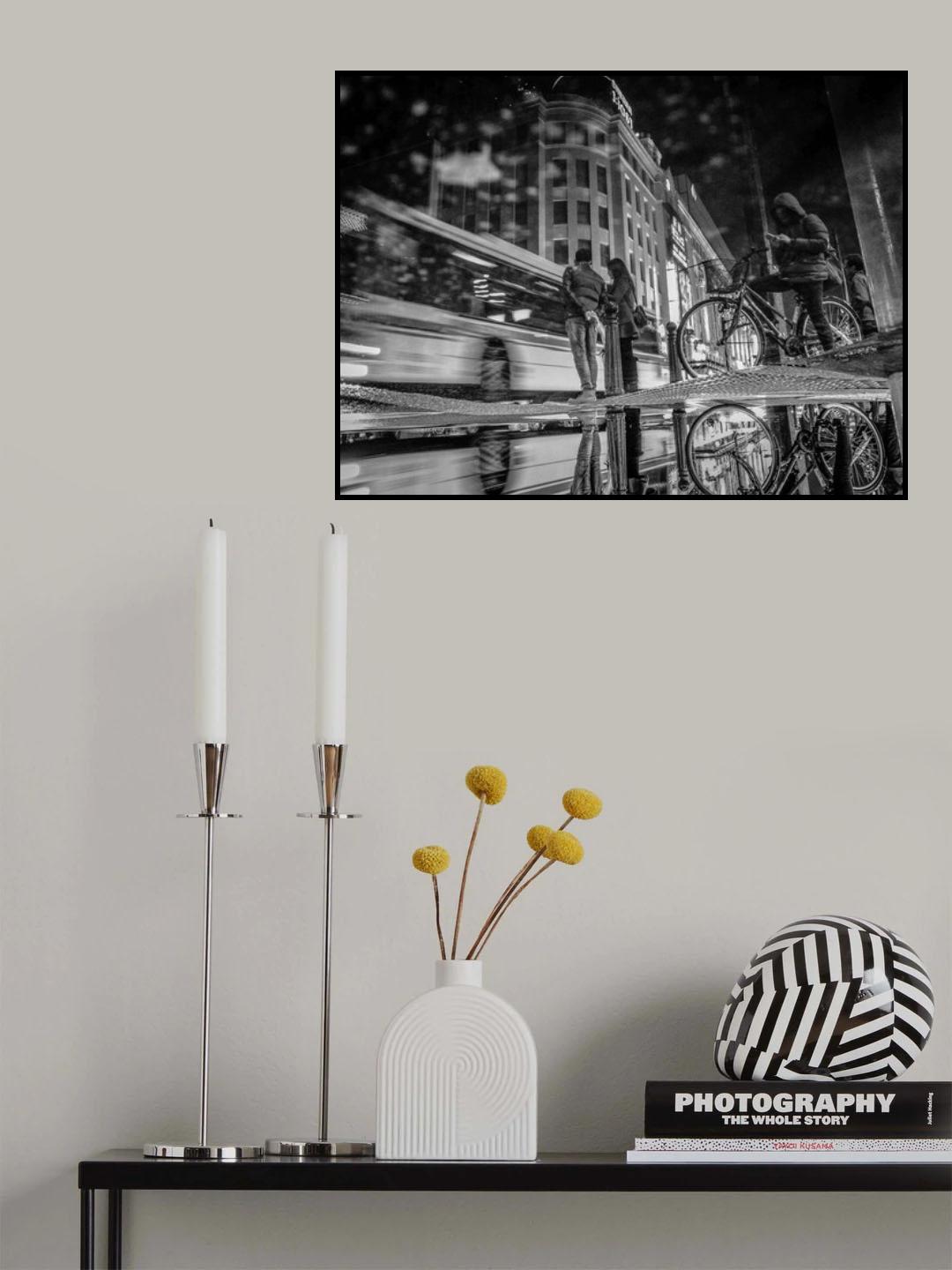 the city of puddle Poster och Canvastavla