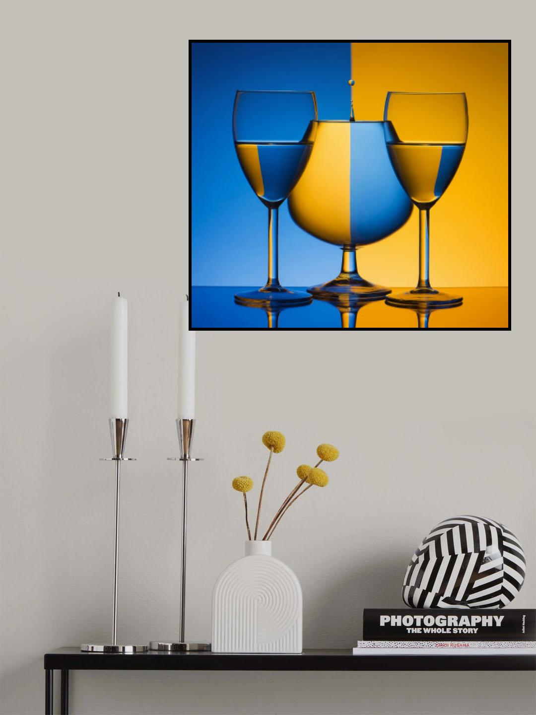 Glasses and drops Poster och Canvastavla