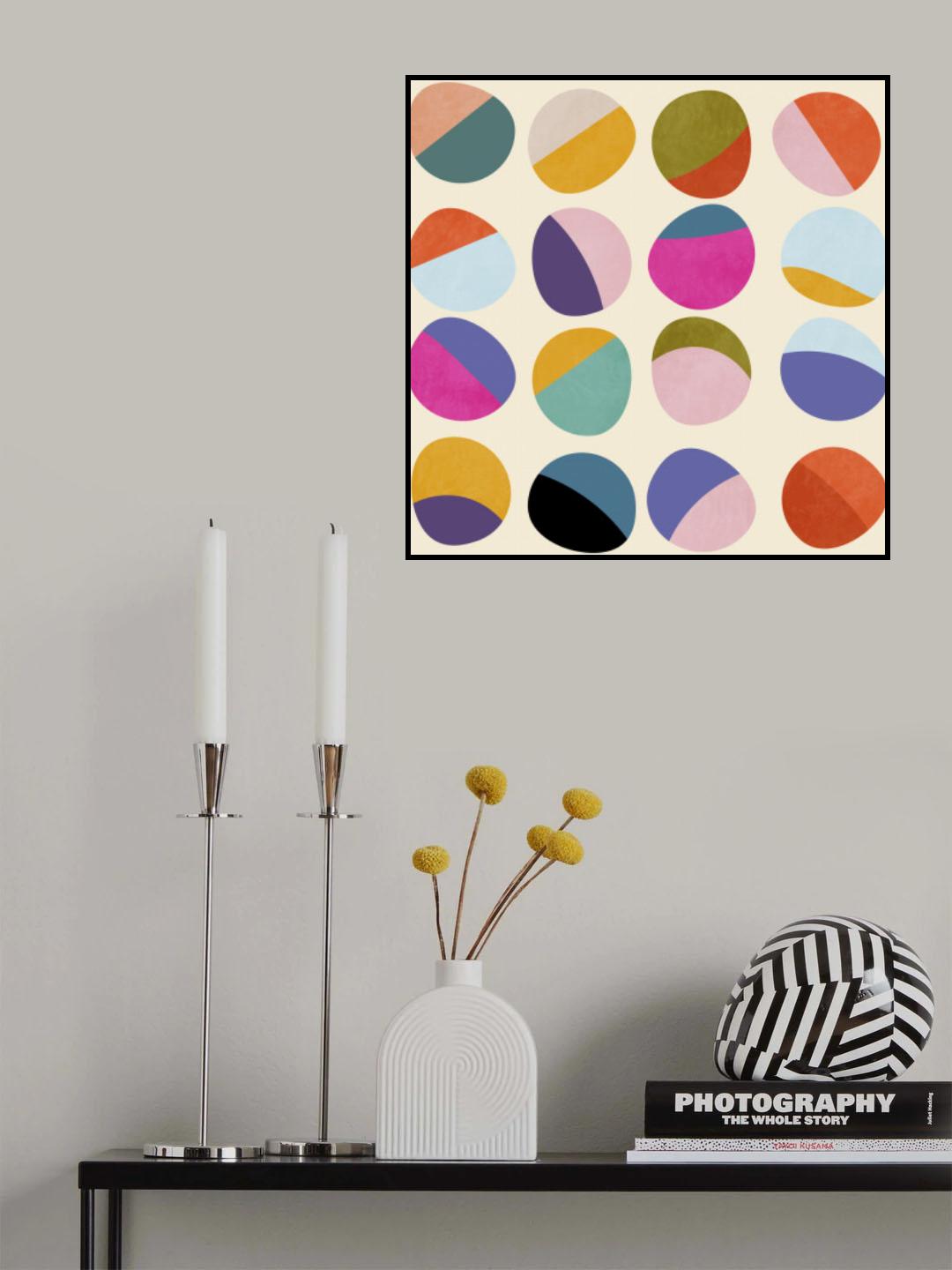 Pattern3 Mid Bunt 6 Kopie Poster och Canvastavla