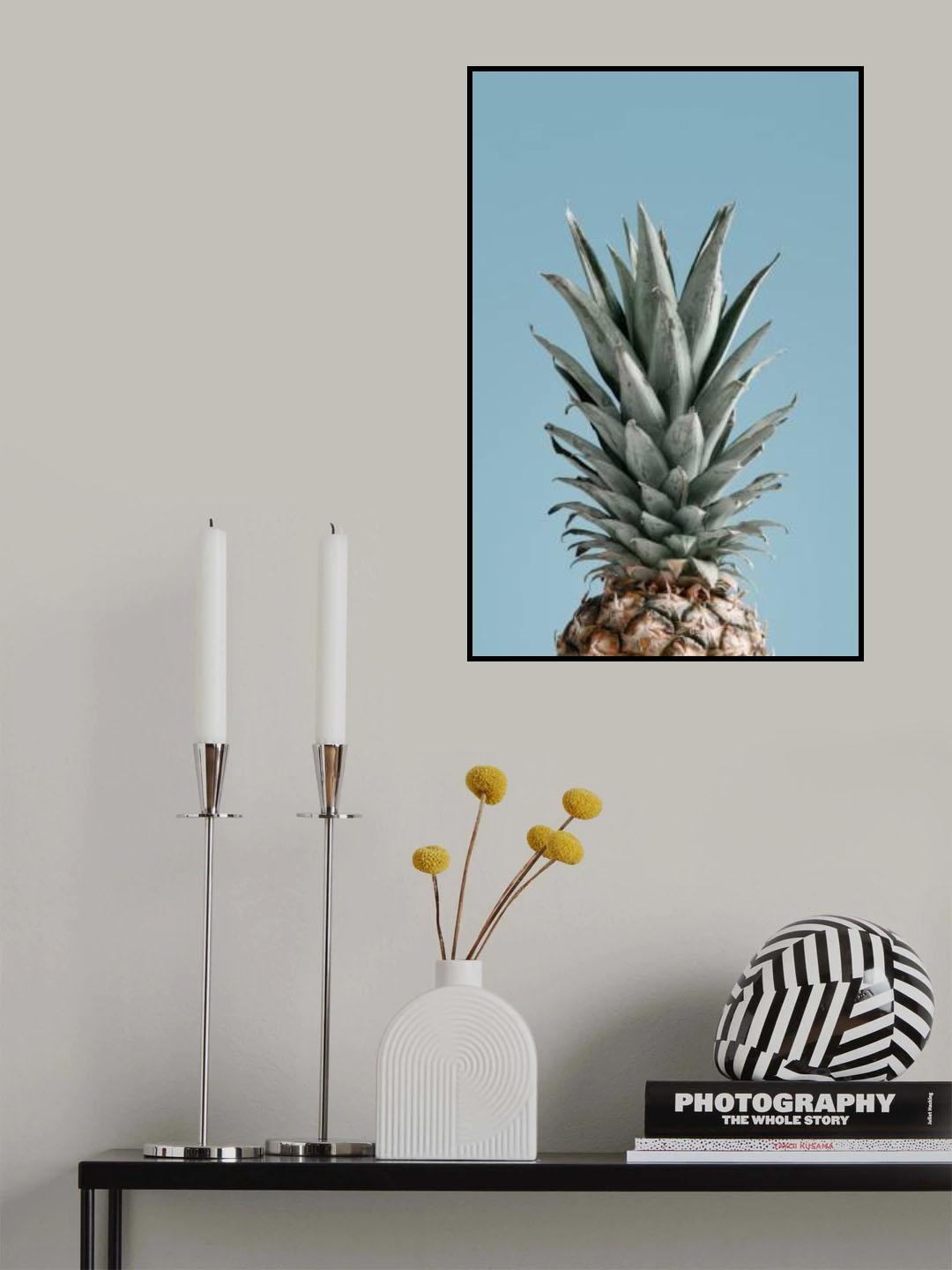 Pineapple Blue 04 Poster och Canvastavla