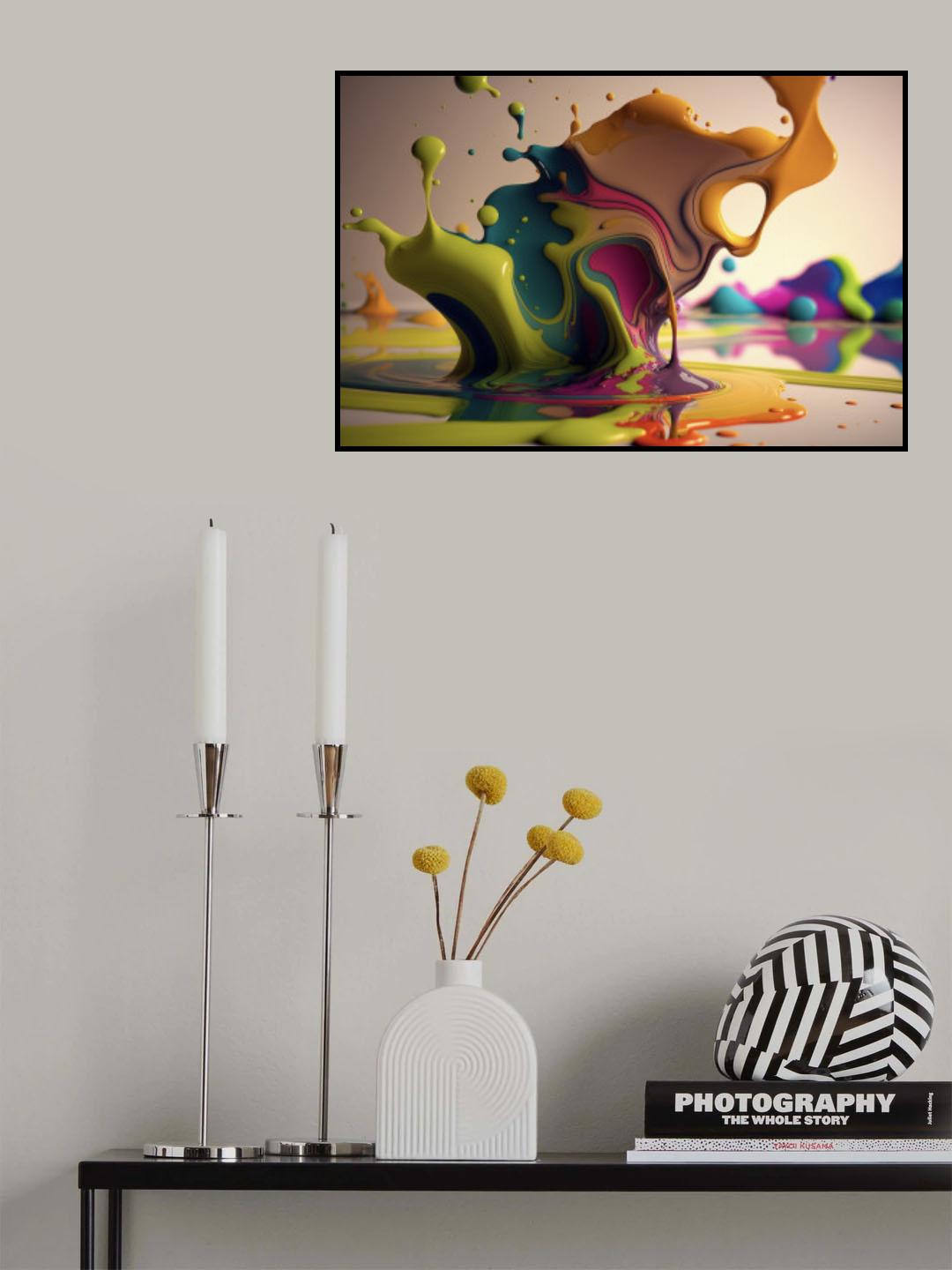 Paint chaos Poster och Canvastavla