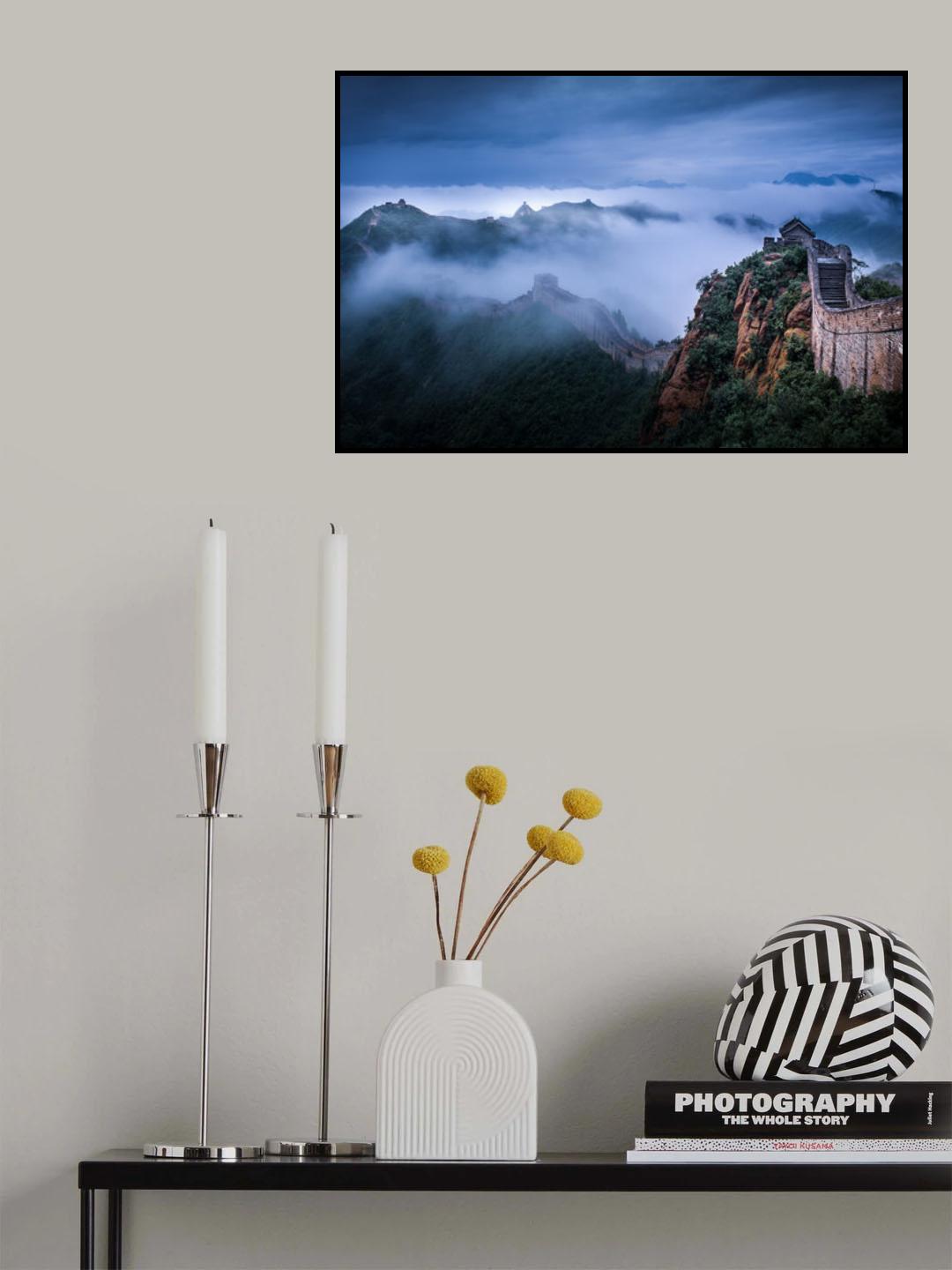 China's Jinshanling Great Wall Poster och Canvastavla