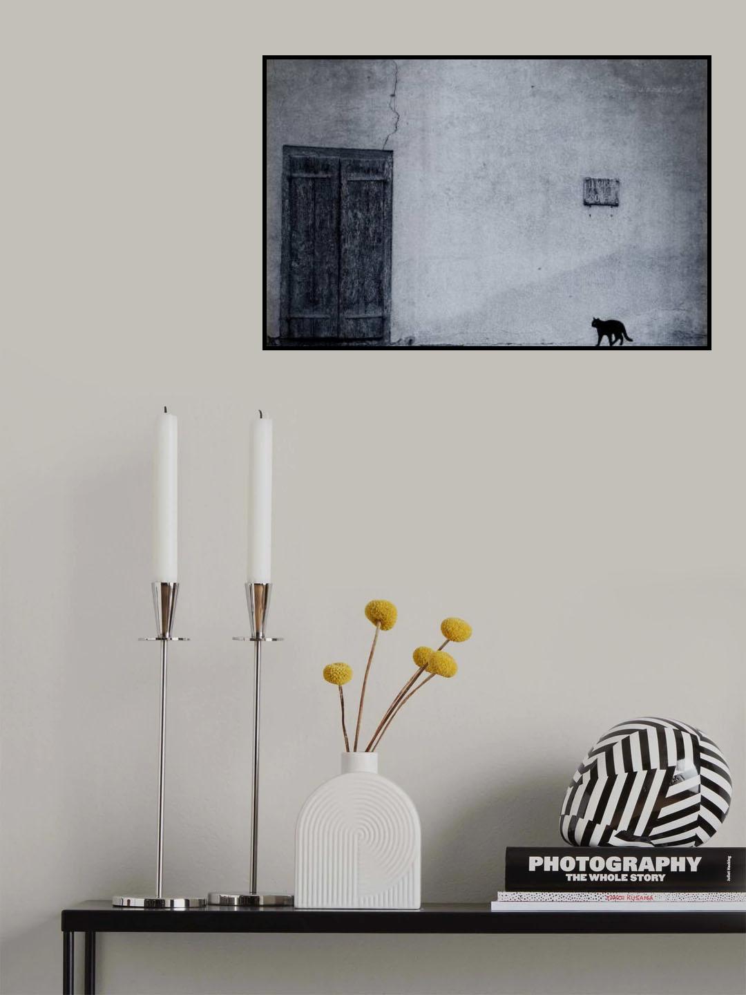 le chat noir Poster och Canvastavla