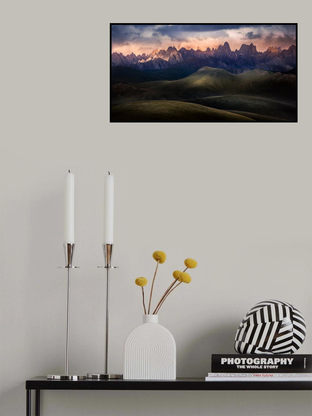 Tibet The snow capped mountains《年宝玉则》 Poster och Canvastavla