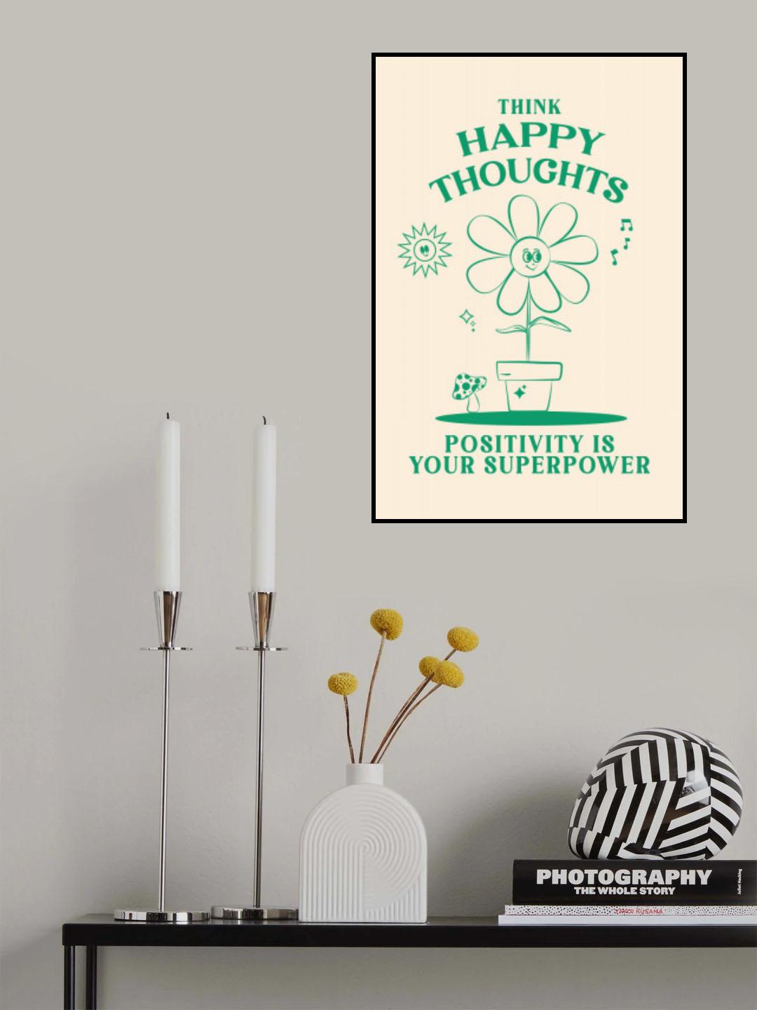 Happy Thoughts Poster och Canvastavla