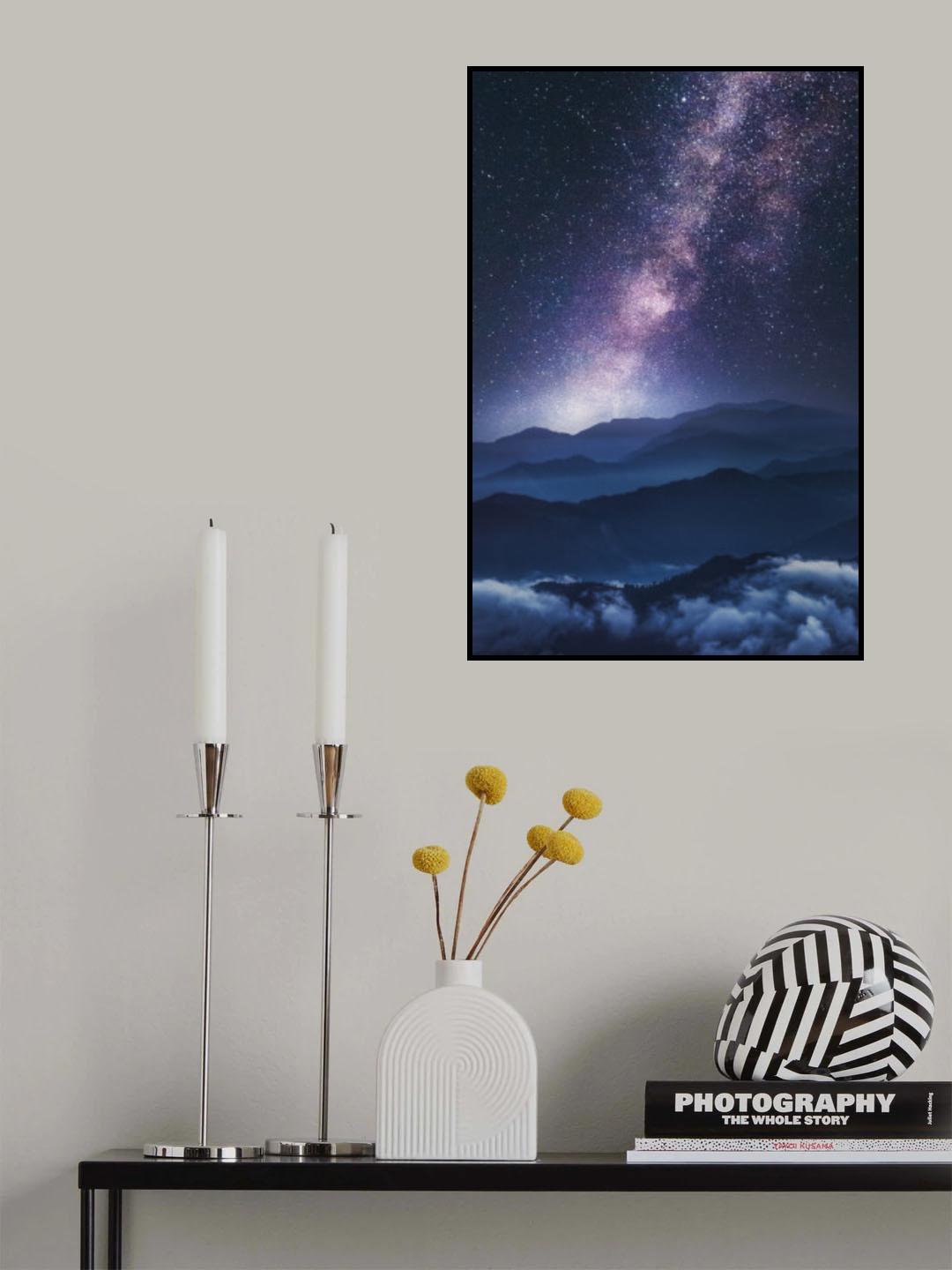 Purple Nights Poster och Canvastavla