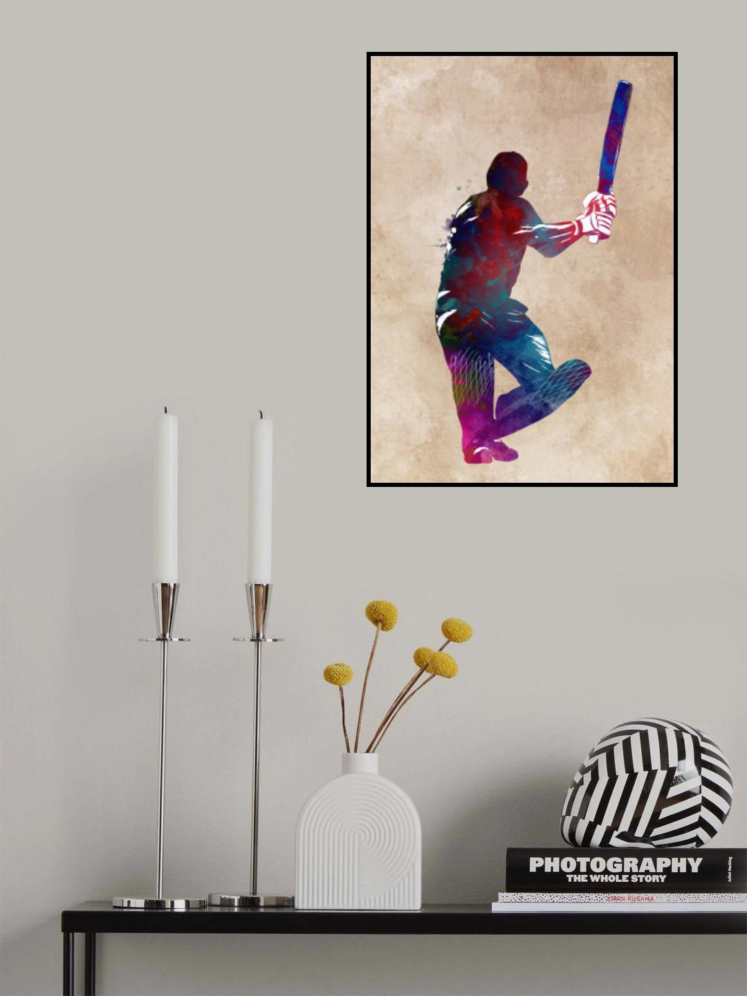 Cricket Sport Art 1 Poster och Canvastavla
