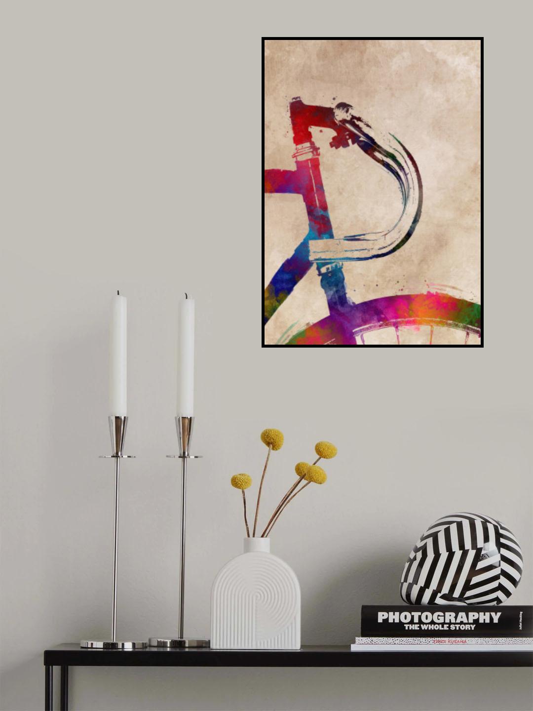 Cycling sport art 12 Poster och Canvastavla