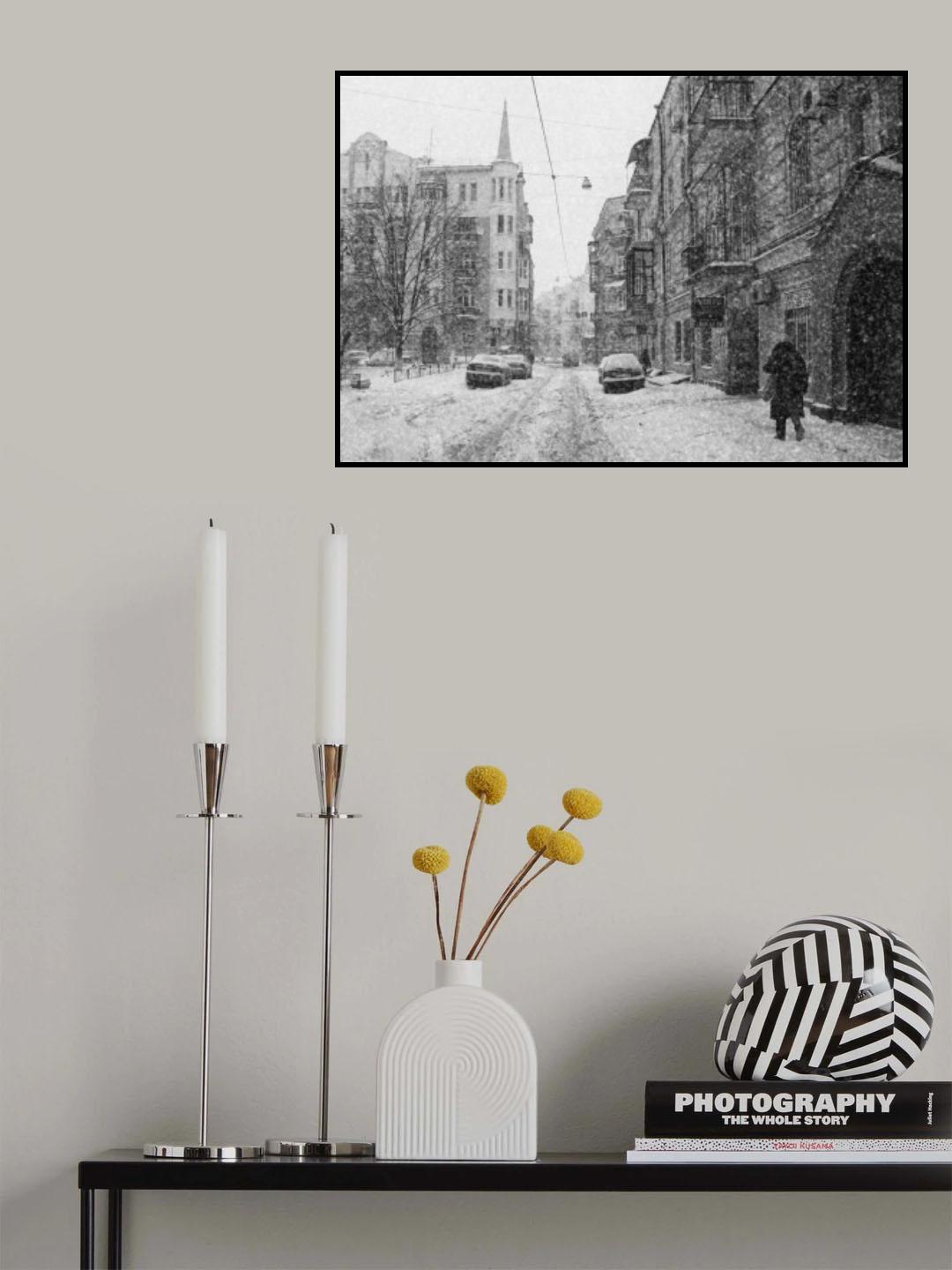 It snows Poster och Canvastavla
