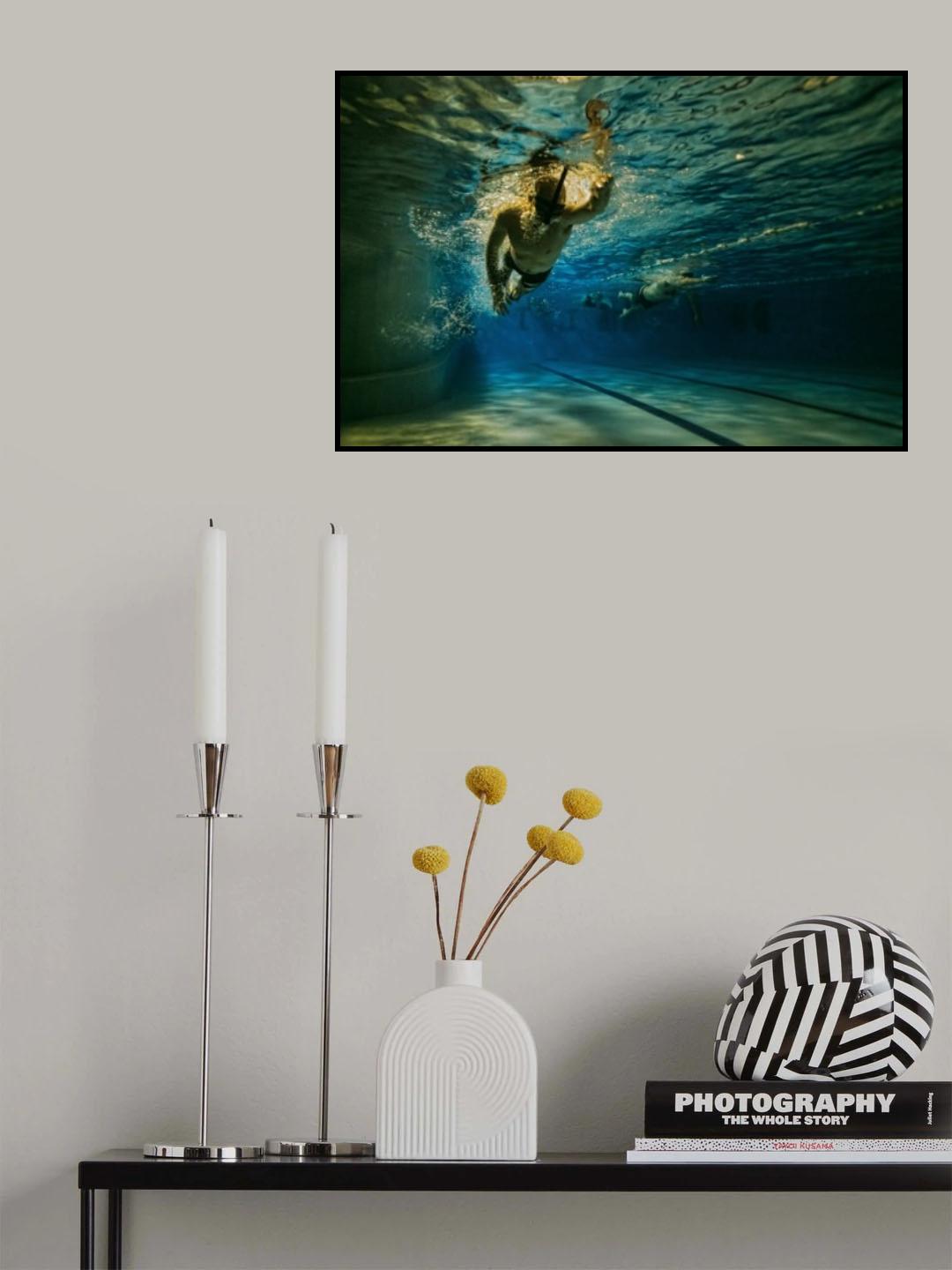 Night Swimmer Poster och Canvastavla