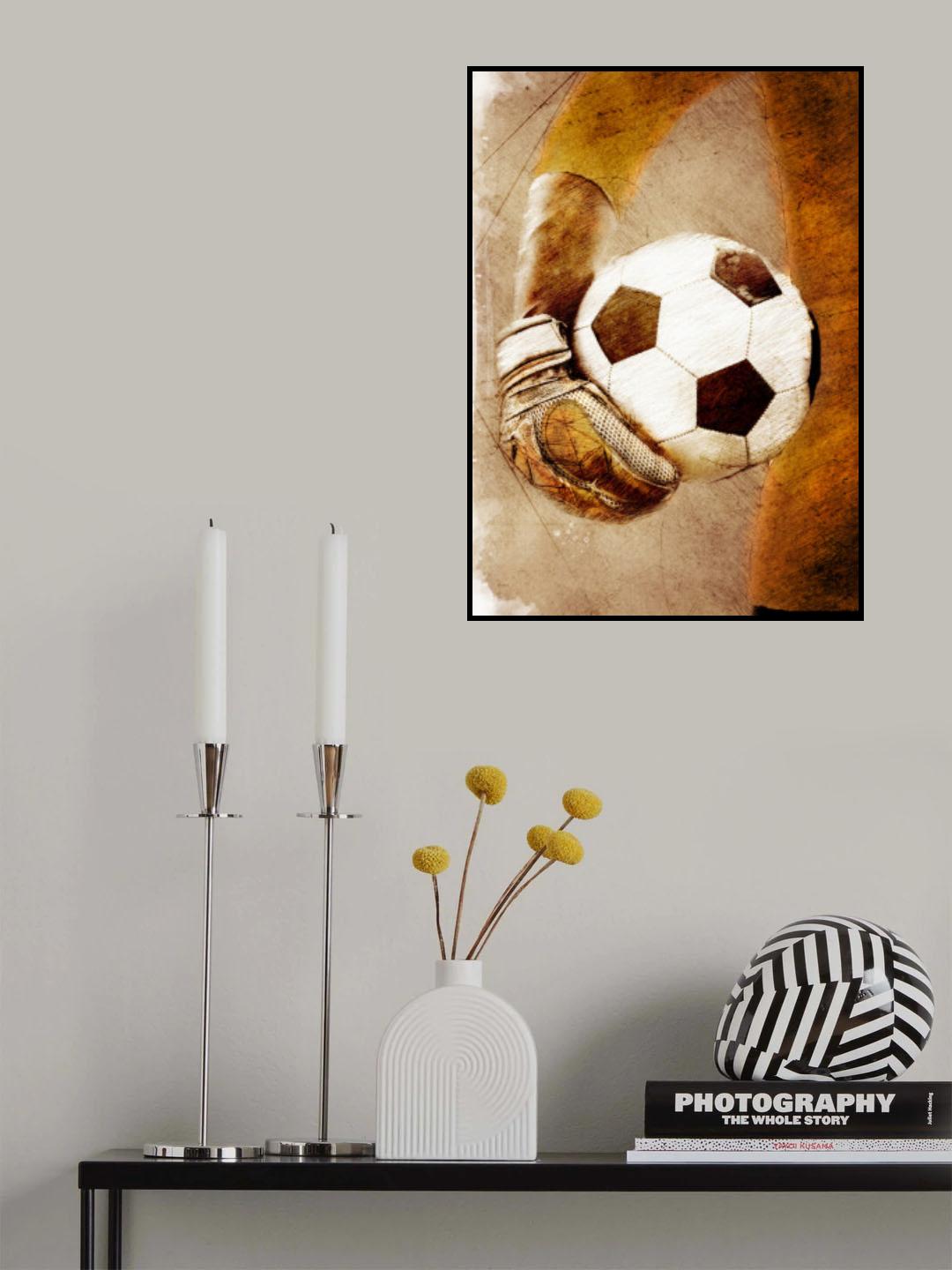 Football Soccer Sport Art 5 Poster och Canvastavla