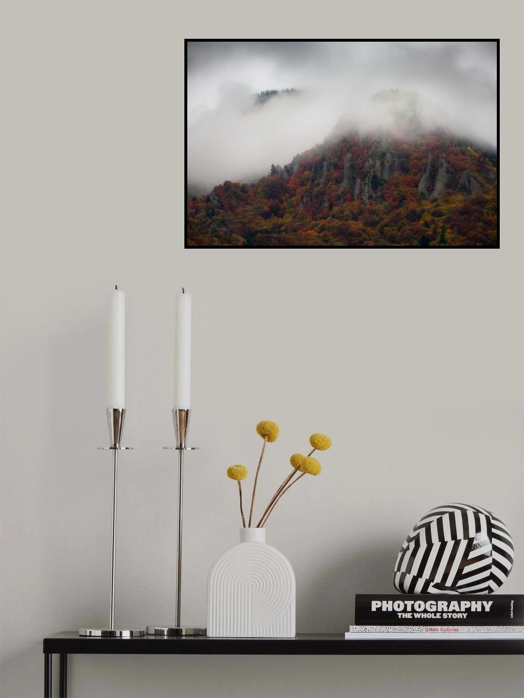 Misty Mountains Poster och Canvastavla