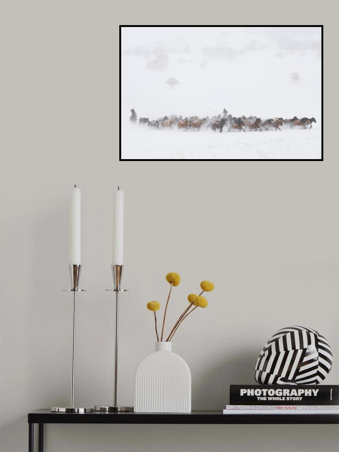 Winter Pastures Poster och Canvastavla
