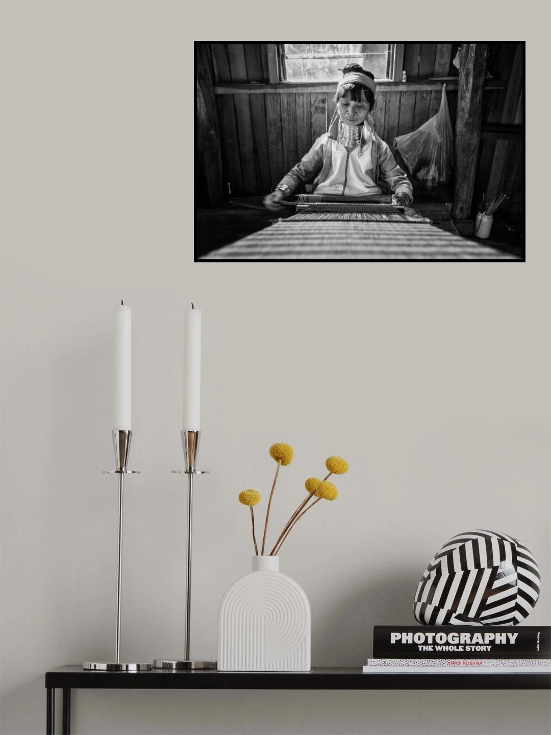Padaung Woman Poster och Canvastavla
