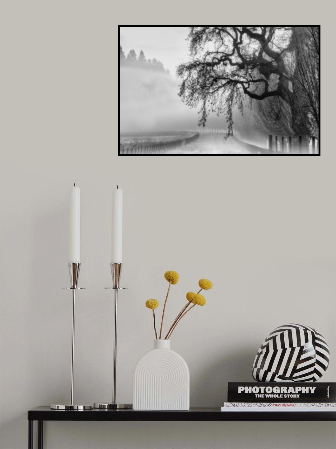 A Misty Morning Poster och Canvastavla