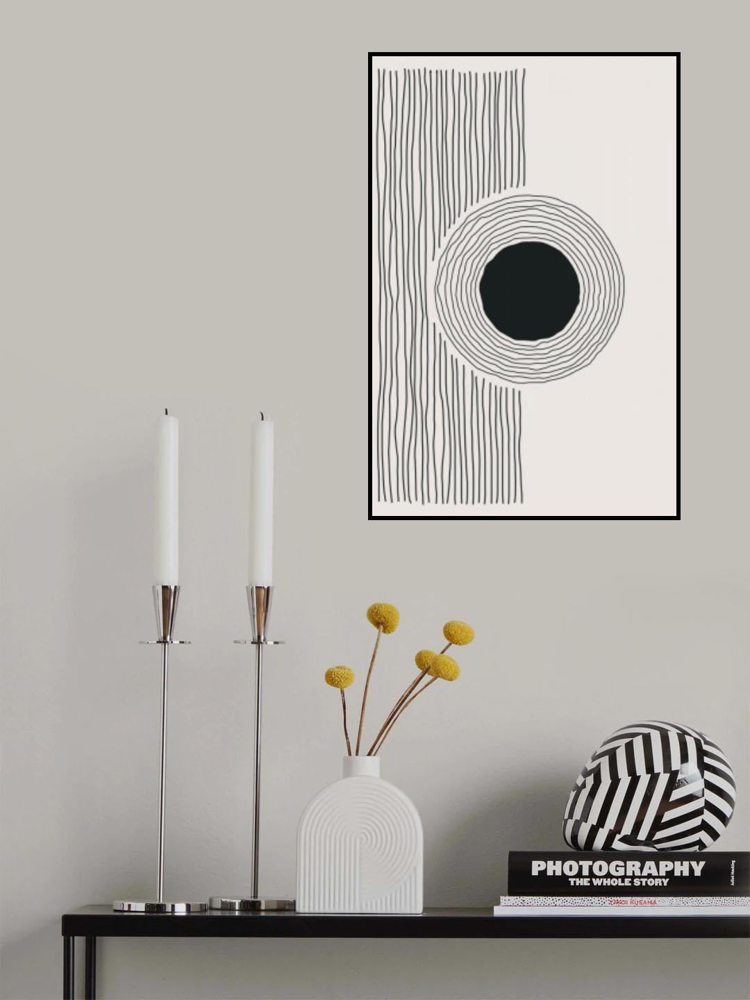 Minimal Circle Poster och Canvastavla