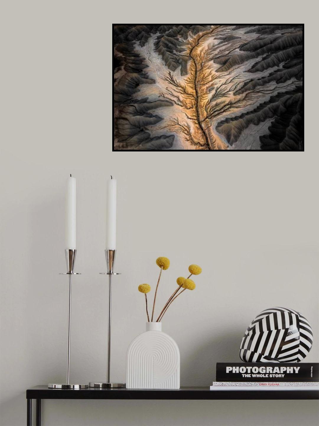 Magic Land -- an Aerial Abstract Poster och Canvastavla